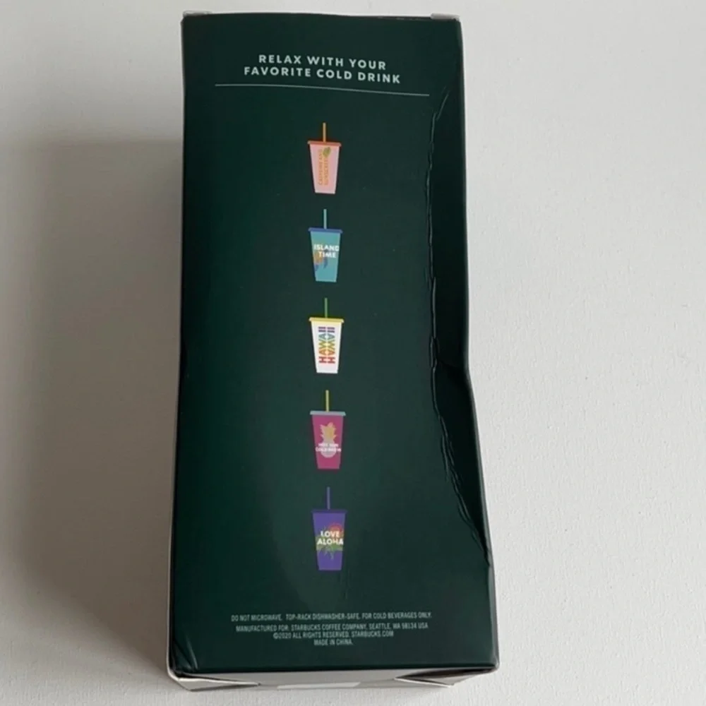 Starbucks Hot Sun Cold Brew Limited Edition Hawaii Reusable Cup $5 ADD ON ONLY!!